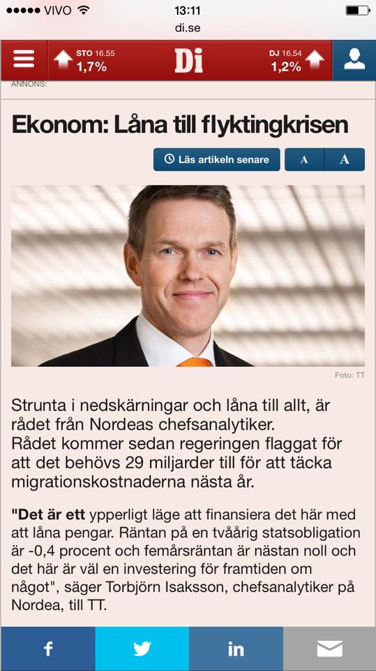 Nordeas chefekonom